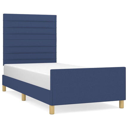 Giroletto senza Materasso Blu 100x200 cm in Tessuto