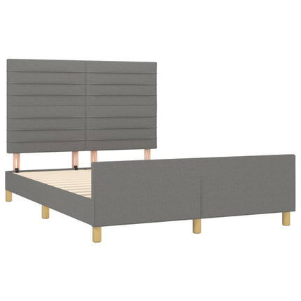 Giroletto senza Materasso Grigio Scuro 140x200 cm Tessuto
