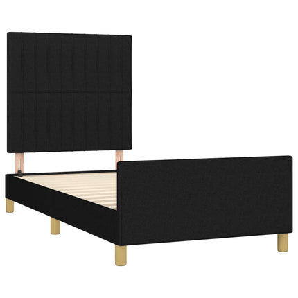 Giroletto senza Materasso Nero 80x200 cm Tessuto