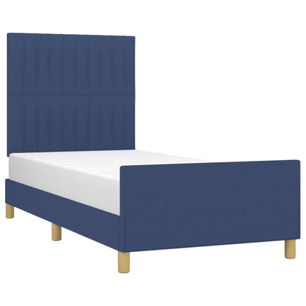 Giroletto senza Materasso Blu 80x200 cm in Tessuto