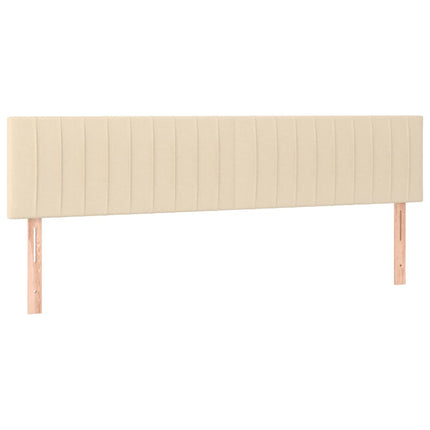 Giroletto a Molle con Materasso Crema 180x200 cm in Tessuto