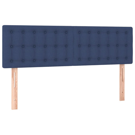 Giroletto a Molle con Materasso Blu 140x200 cm in Tessuto