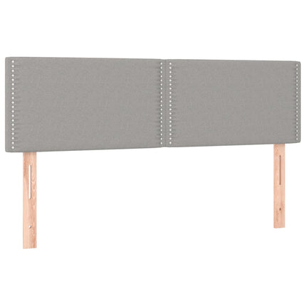 Giroletto a Molle con Materasso Grigio Chiaro 140x200cm Tessuto