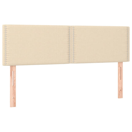 Giroletto a Molle con Materasso Crema 140x200 cm in Tessuto