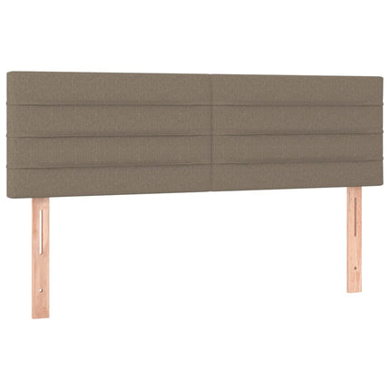 Giroletto a Molle con Materasso Tortora 140x190 cm in Tessuto
