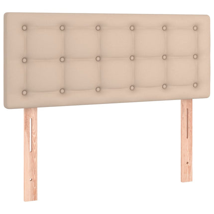 Giroletto a Molle con Materasso Cappuccino 80x200 cm Similpelle
