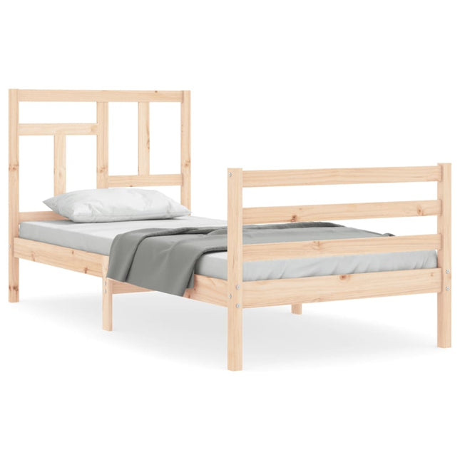 Giroletto con Testiera Small Single in Legno Massello