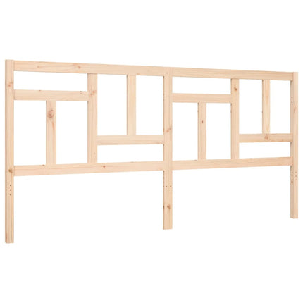 Giroletto con Testiera Super King Size in Legno Massello