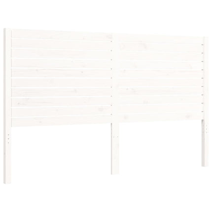 Giroletto con Testiera Bianco King Size in Legno Massello