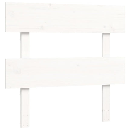 Giroletto con Testiera Bianco Single in Legno Massello