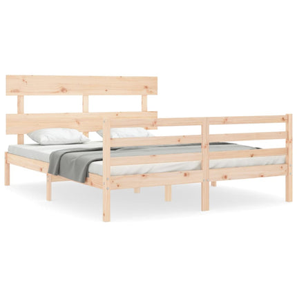 Giroletto con Testiera King Size in Legno Massello