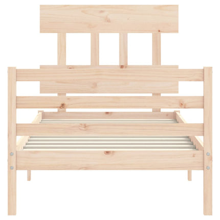 Giroletto con Testiera Single in Legno Massello