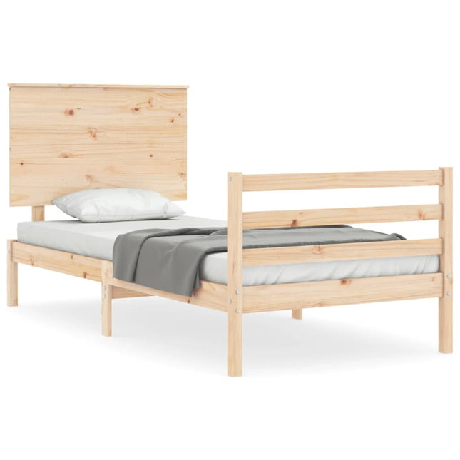 Giroletto con Testiera Small Single in Legno Massello