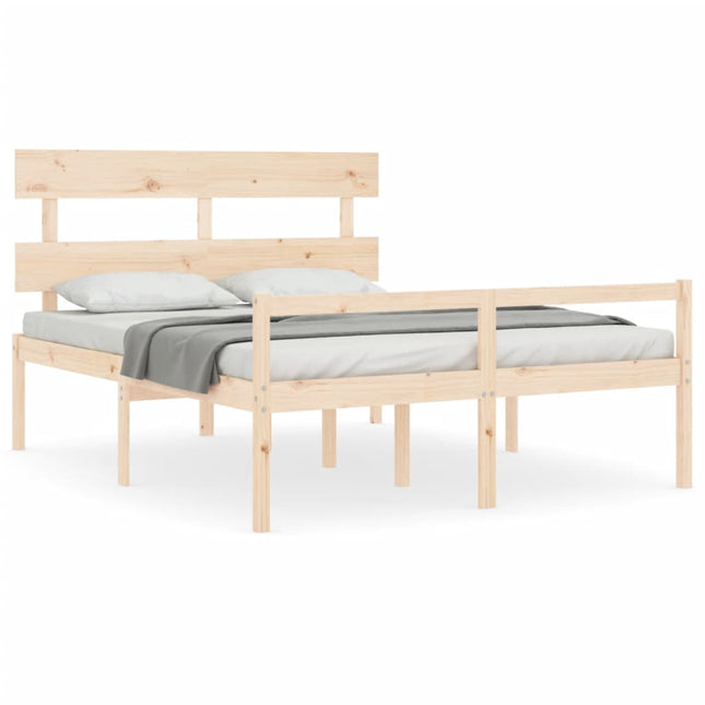 Letto per Anziani con Testiera King in Legno Massello