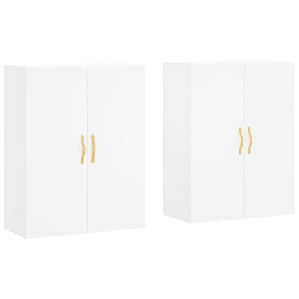 Mobili a Parete 2 pz Bianchi 69,5x34x90 cm