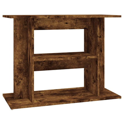 Supporto Acquario 80x35x60 cm in Legno Multistrato Rovere Fumo