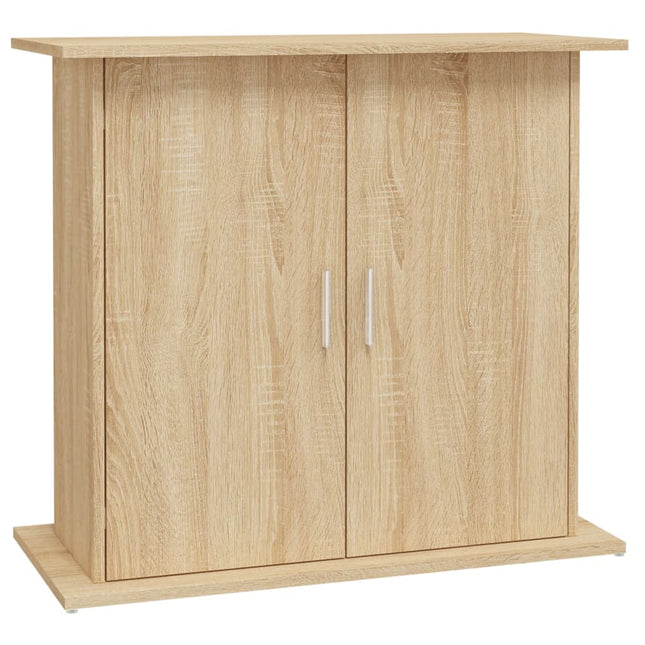Supporto Acquario 81x36x73cm in Legno Multistrato Rovere Sonoma
