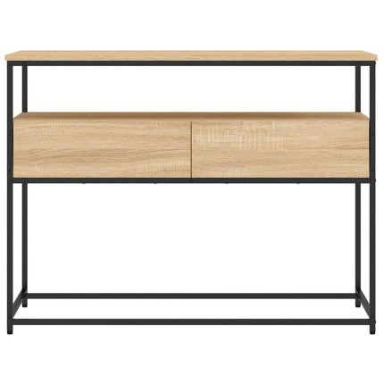 Tavolino Consolle Rovere Sonoma 100x40x75 cm Legno Multistrato