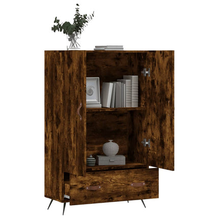 Credenza Rovere Fumo 69,5x31x115 cm in Legno Multistrato