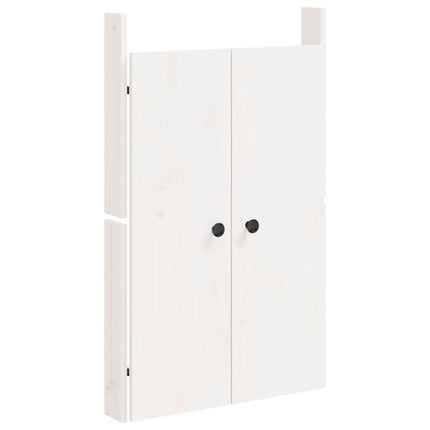 Ante da Cucina da Esterno 2pz Bianche 50x9x82cm Legno Massello di Pino