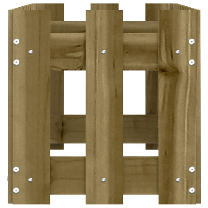 Fioriera da Giardino Recinzione 100x30x30 cm in Pino Impregnato