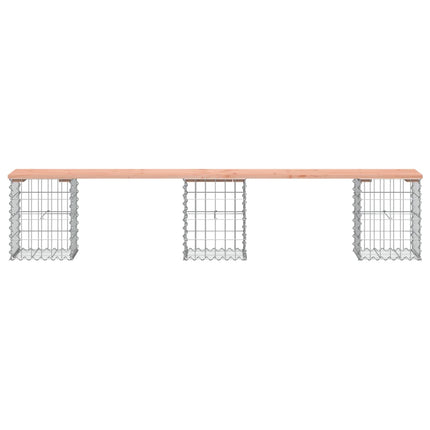 Panca da Giardino Design Gabbione 203x31x42 cm Massello Douglas