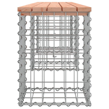 Panca da Giardino Design Gabbione 203x31x42 cm Massello Douglas