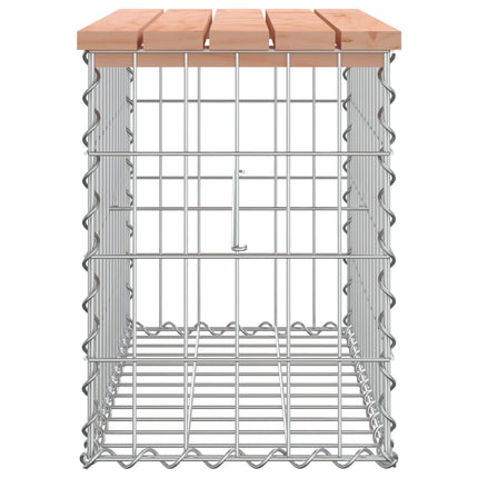 Panca da Giardino Design Gabbione 63x31,5x42cm Massello Douglas