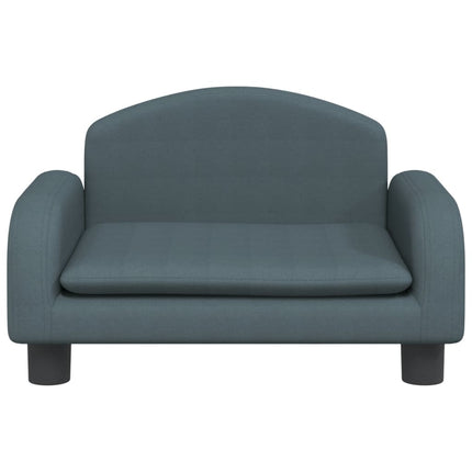 Divano per Bambini Grigio Scuro 50x40x30 cm in Tessuto