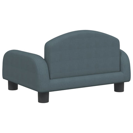 Divano per Bambini Grigio Scuro 50x40x30 cm in Tessuto