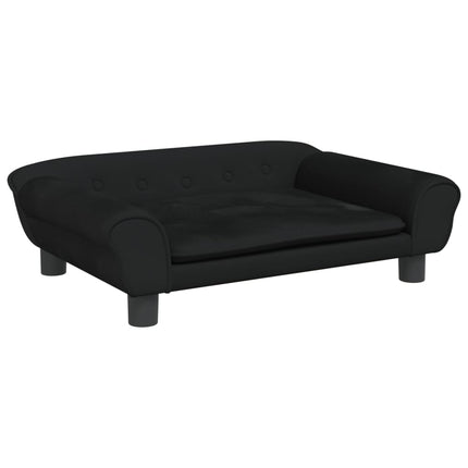 Divano per Bambini Nero 70x45x26 cm in Velluto