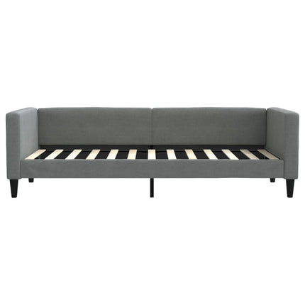 Divano Letto con Letto Estraibile Grigio Scuro 80x200 Tessuto