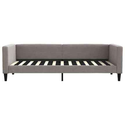 Divano Letto con Letto Estraibile Tortora 90x200 cm in Tessuto