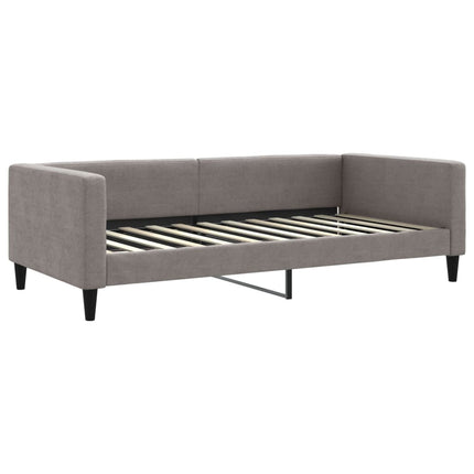 Divano Letto con Letto Estraibile Tortora 100x200 cm in Tessuto