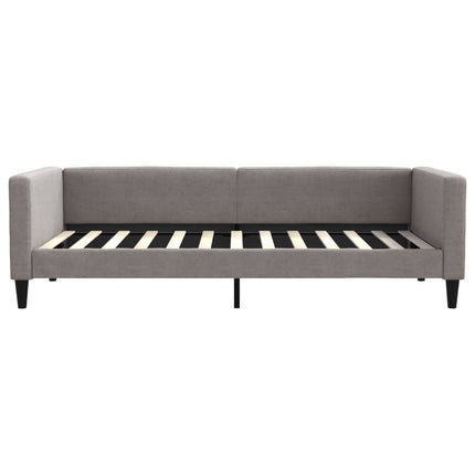 Divano Letto con Letto Estraibile Tortora 100x200 cm in Tessuto