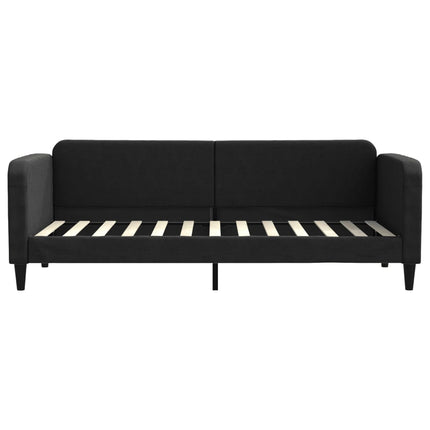 Divano Letto con Letto Estraibile Nero 80x200 Tessuto