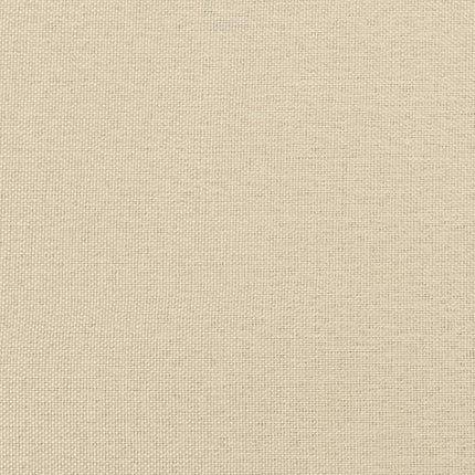 Divano Letto con Letto Estraibile Crema 90x200 cm in Tessuto