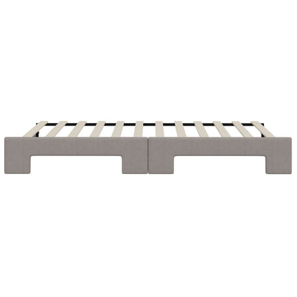Divano Letto con Letto Estraibile Tortora 80x200 cm Tessuto