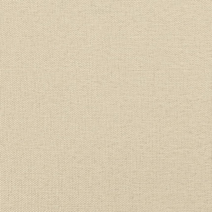 Divano Letto Estraibile con Materassi Crema 80x200 cm Tessuto