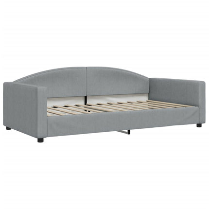 Divano Letto Estraibile Materassi Grigio Chiaro 100x200 Tessuto