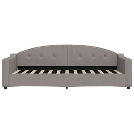 Divano Letto con Letto Estraibile Tortora 80x200 cm Tessuto