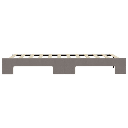 Divano Letto con Letto Estraibile Tortora 80x200 cm Tessuto
