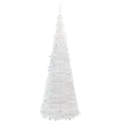 Albero di Natale Artificiale Pop-up con 150 LED Bianco 180 cm