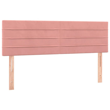 Giroletto a Molle con Materasso Rosa 140x190 cm in Velluto