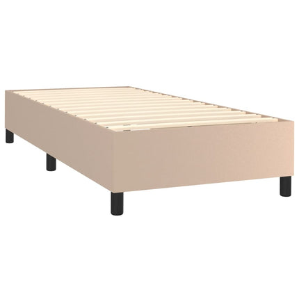 Giroletto a Molle con Materasso Cappuccino 90x190 cm Similpelle