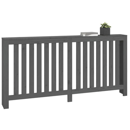 Copertura Termosifone Grigia 169x19x84 cm Legno Massello Pino