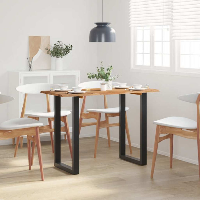 Tavolo da Pranzo 110x50x76 cm Legno Massello di Acacia