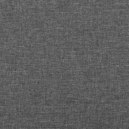 Giroletto a Molle con Materasso Grigio Scuro 200x200 cm Tessuto