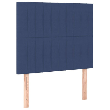 Giroletto a Molle con Materasso Blu 120x200 cm in Tessuto