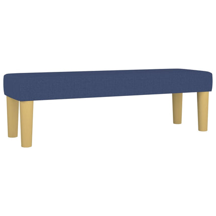 Giroletto a Molle con Materasso Blu 200x200 cm in Tessuto
